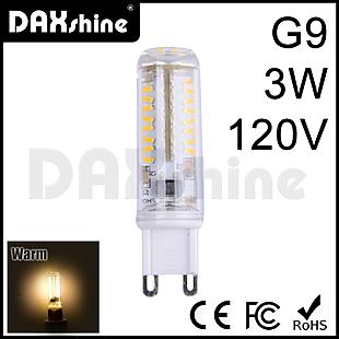 DAXSHINE 70LED G9 3W AC120V Warm White 2800-3200K 170-200lm     